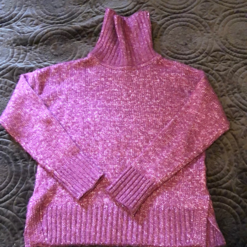 Banana Republic Marled Purple Turtleneck Sweater